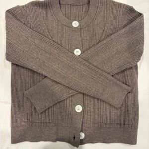 Sunday’s Women's Ribbed Knit Sweater - Taupe